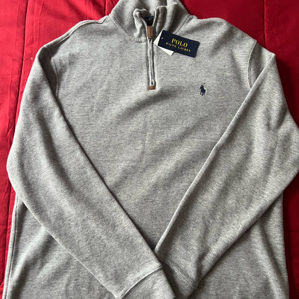 Polo pullover quarter zip